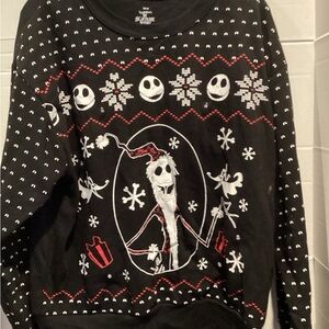 Ladies the Nightmare Before Christmas pullover sweatshirt size large 12-14